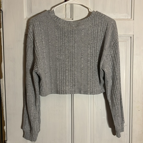 Crop Top Sweater. Size small - fits medium - Picture 2 of 2